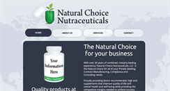 Desktop Screenshot of naturalchoicenutraceuticals.com