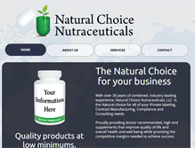 Tablet Screenshot of naturalchoicenutraceuticals.com